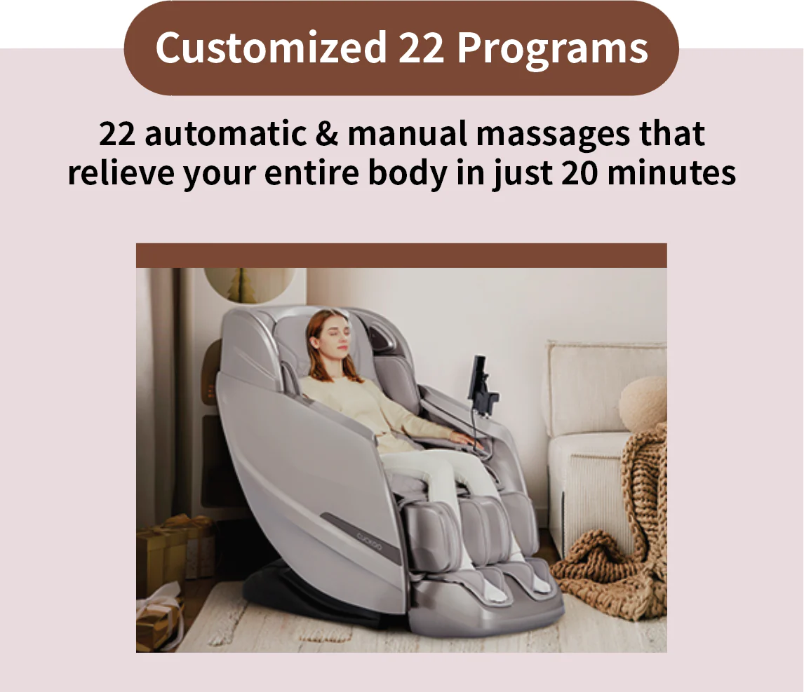 Various massage function of Cuckoo' massage chair